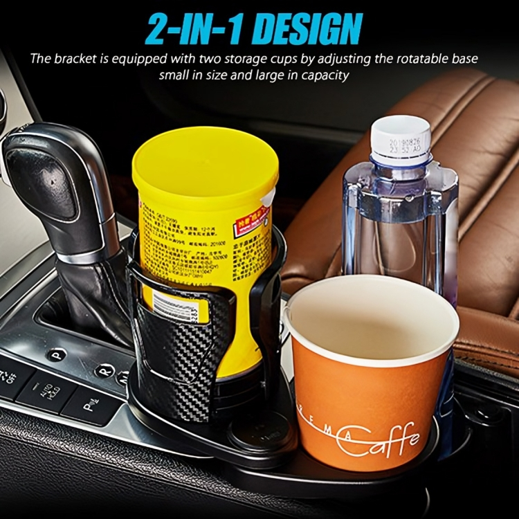 50% DISCOUNT | DrinkDock™ | 360° rotating car cup holder & organizer in one