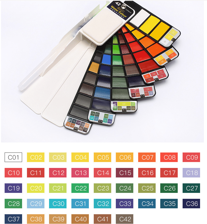50% DISCOUNT | AquaFold™ | Portable watercolor palette