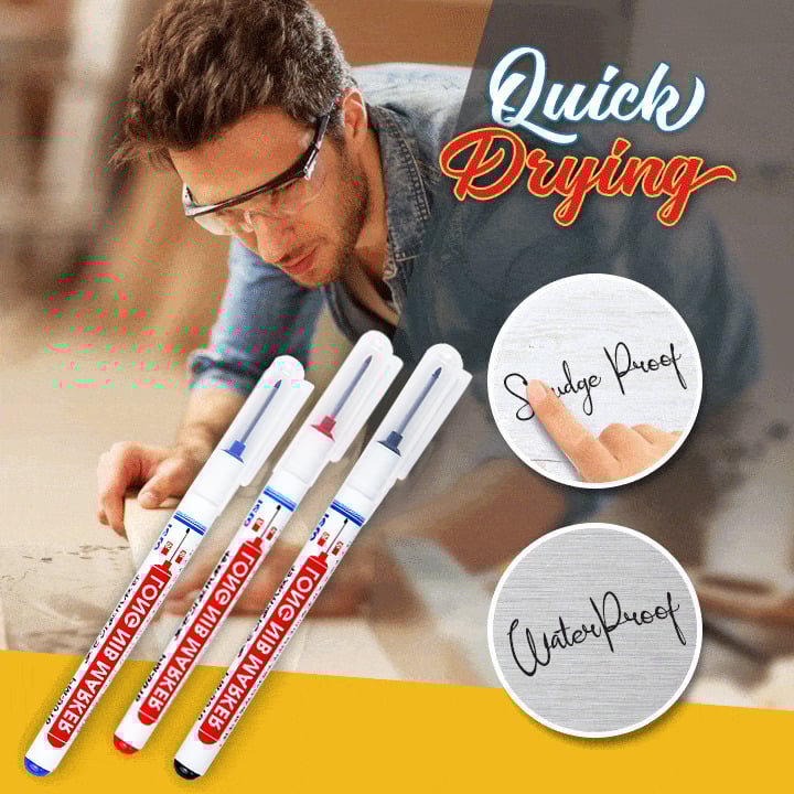 DeepReach™ | Deep hole marker with long tip - smudge-proof & waterproof (set of 3)