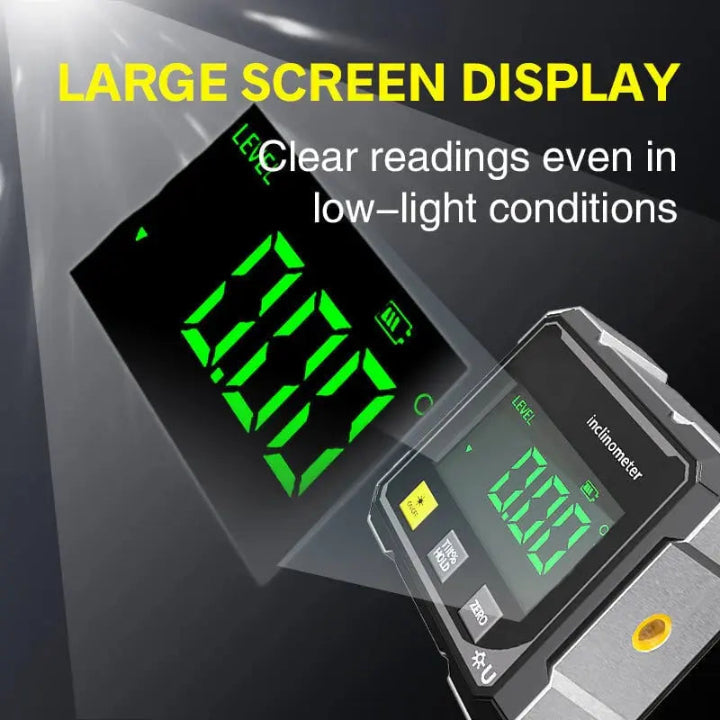 AnglePro™ | Magnetic digital angle gauge with laser — Strong hold on metal surfaces