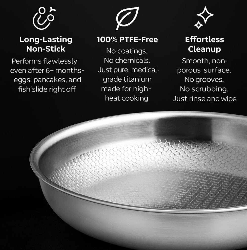 TitaniumPro™ | Titanium pan - non-stick coating without harmful substances