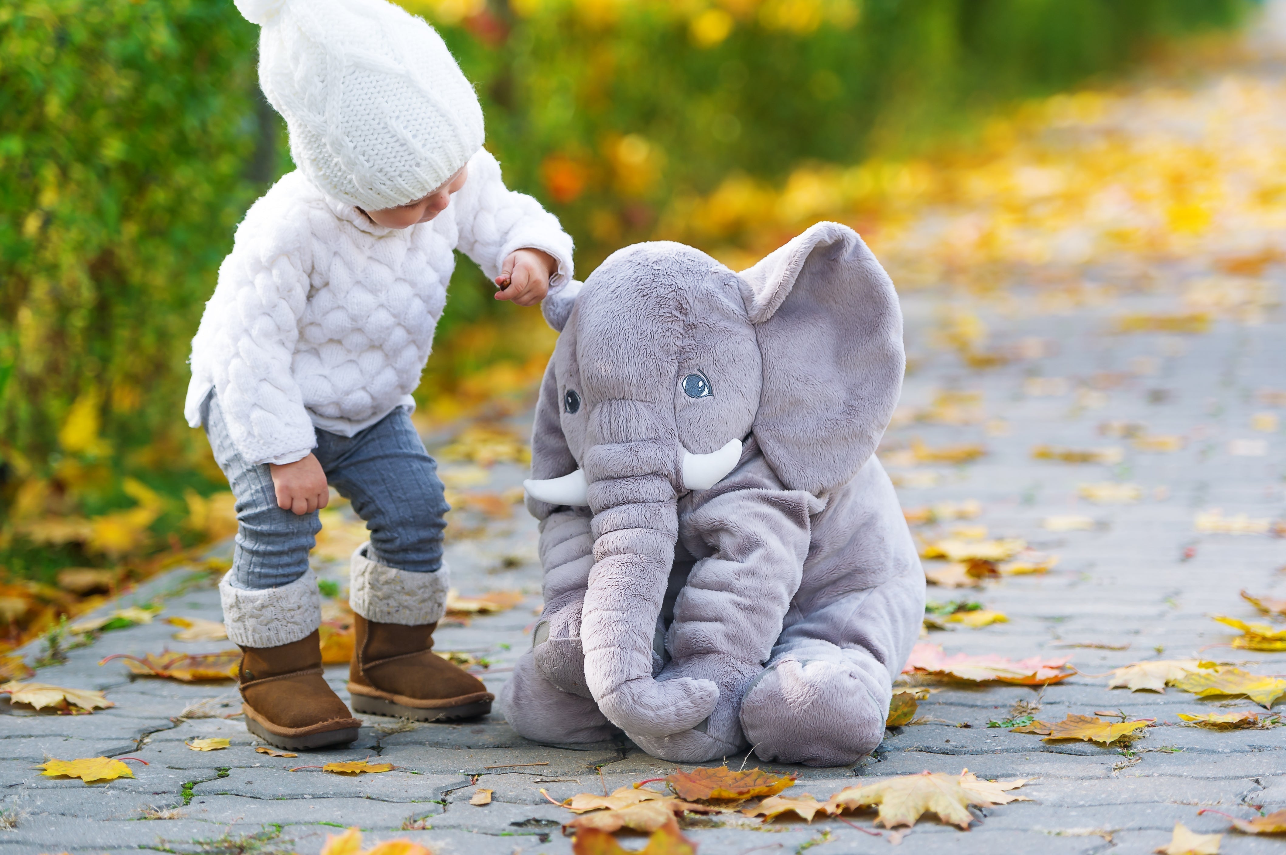 Cuddlephant™ | Baby elephant pillow