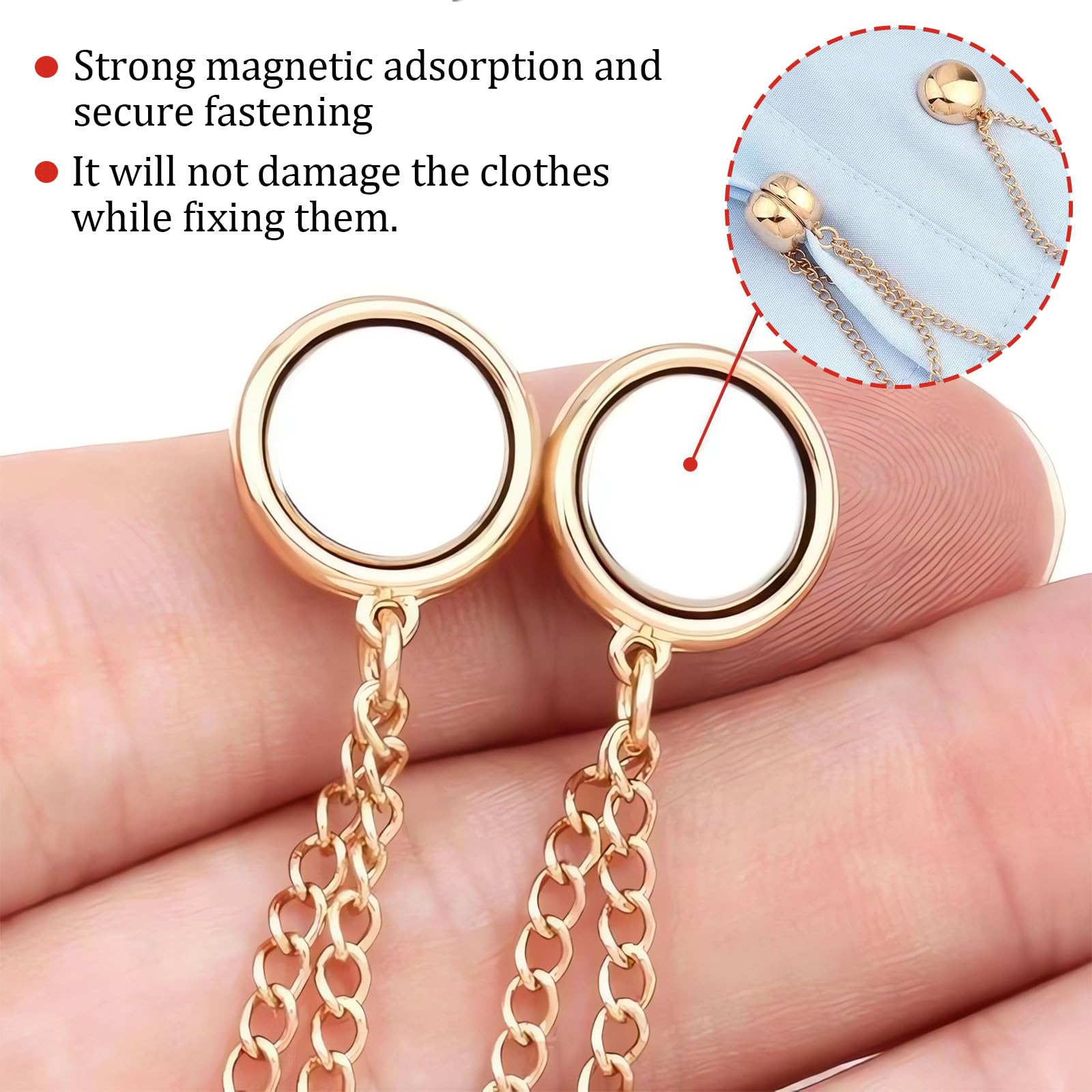4+4 FREE | StyleSnap™ | Magnetic Clothing Clips – Perfect Fit & Style in Seconds | No Sewing Required!