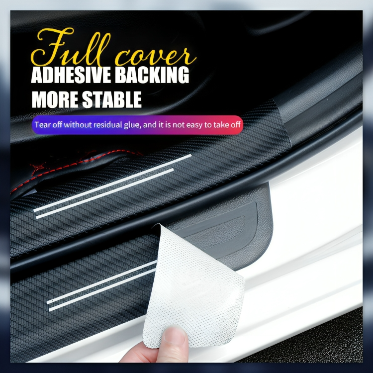 1+1 FREE | StepSafe™ | Carbon fibre door protection sticker [Last day discount].