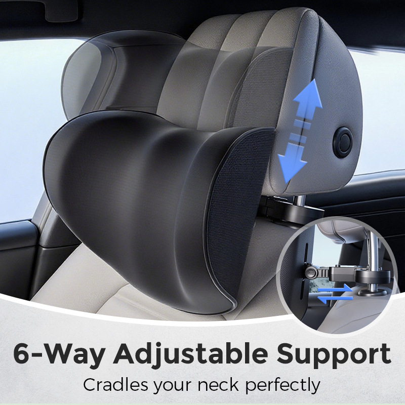 50% OFF | Aurevo™ | Ergonomic Car Headrest | Less Fatigue on Long Drives