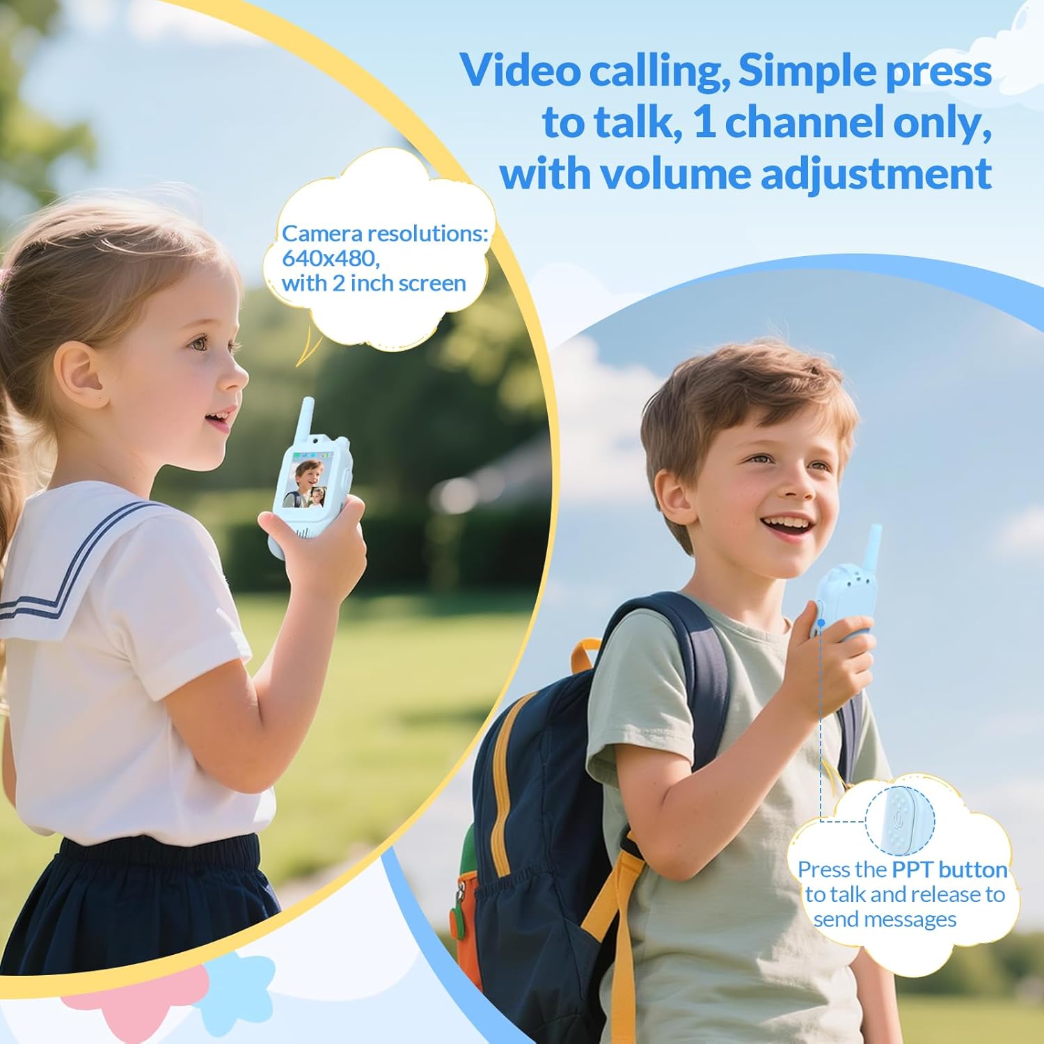 50% DISCOUNT | EchoBuddy™ | Video Walkie-Talkies – Secure Video & Voice Connection for Kids
