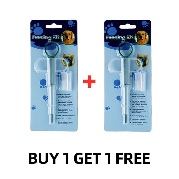 1+1 FREE | PawPiller™ | Veterinary syringe – Safe feeding of pills and liquids for dogs and cats