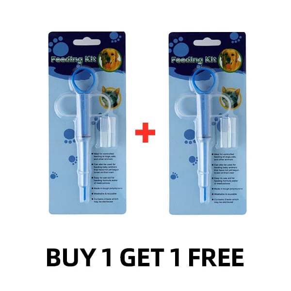 1+1 FREE | PawPiller™ | Veterinary syringe – Safe feeding of pills and liquids for dogs and cats