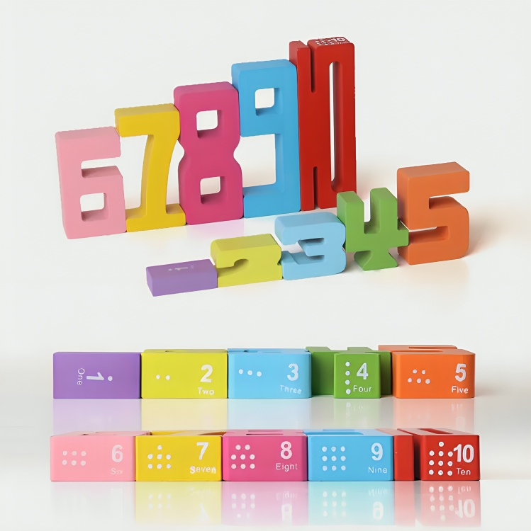 50% DISCOUNT | FunDigits™ | Teaches counting and adding by stacking!
