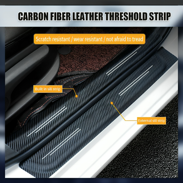 1+1 FREE | StepSafe™ | Carbon fibre door protection sticker [Last day discount].