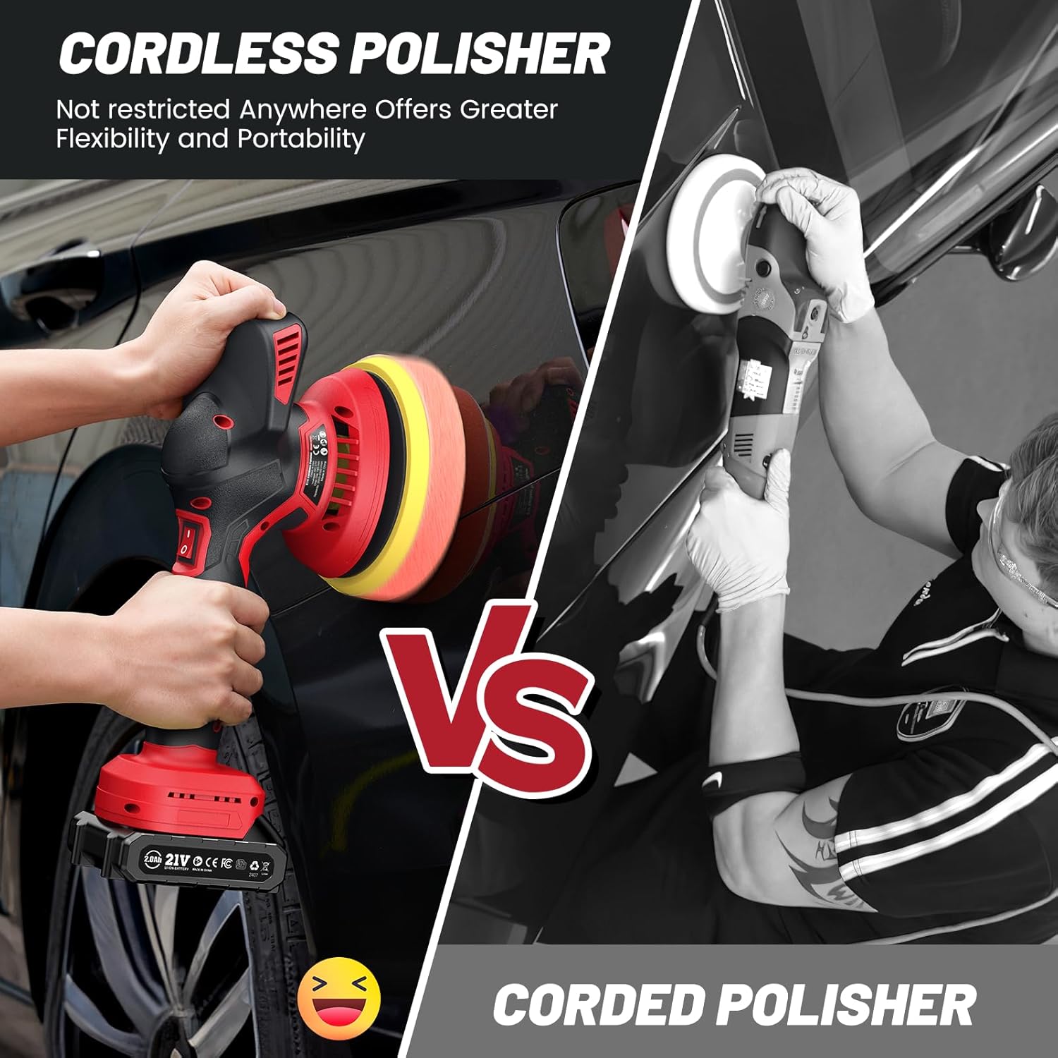50% DISCOUNT | TurboShine™ | Cordless Dual-Action Polisher – Professional Car Polishing Machine for Scratches, Swirls & High Gloss | Cordless Polisher for Cars, Furniture & Leather