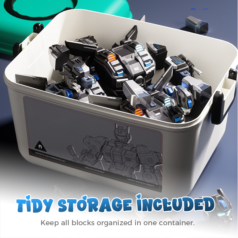 50% OFF | 9-in-1 MorphoMax™ | 9-in-1 transforming toy for children – vehicles, robots & creative building