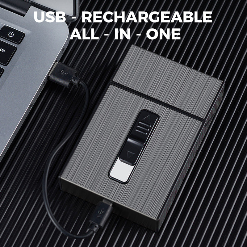 50% DISCOUNT | IgnisCase™ |The stylish cigarette case with a built-in, windproof USB lighter