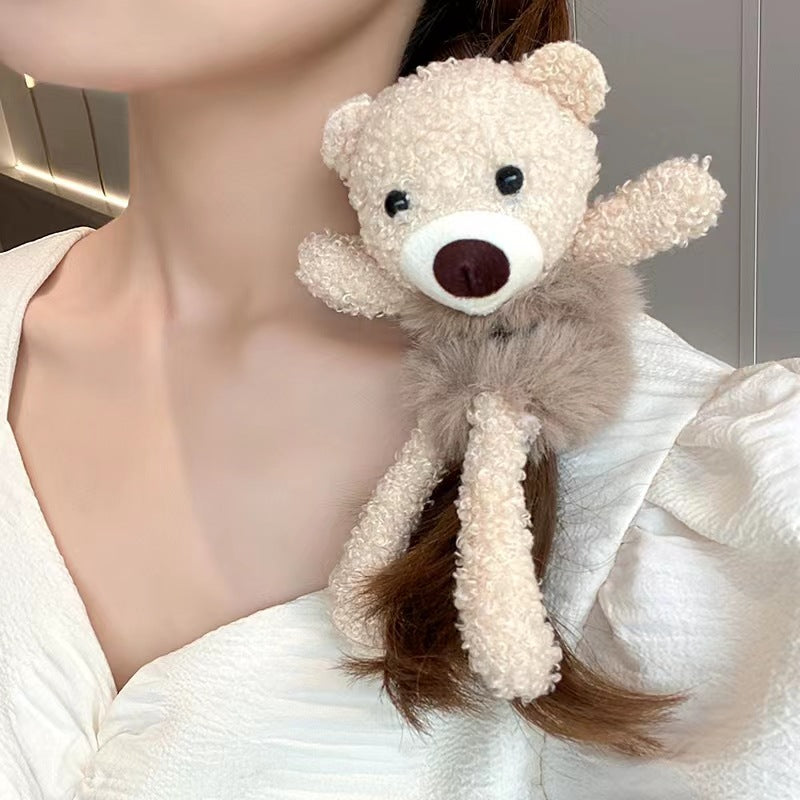 1+1 FREE | BearTie™ | 3D Cartoon Hair Ties – Cute Plush Scrunchies for Kids & Women