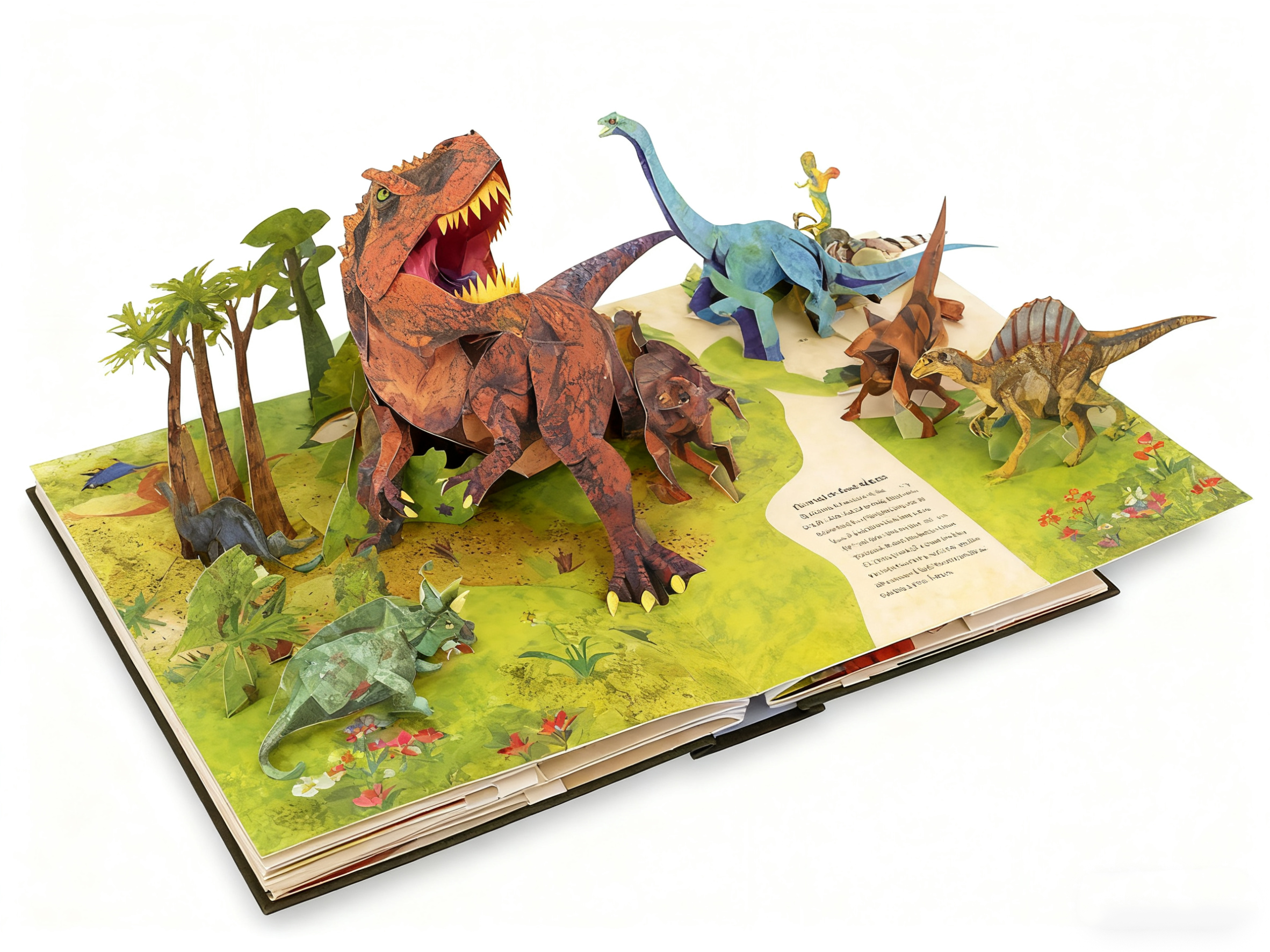 50% DISCOUNT | DinoVerse™ | 3D Dinosaur Pop-up Book – Interactive Learning Book for Children Ages 4 and Up | Fascinating Prehistoric Adventures with Movable 3D Dinosaurs