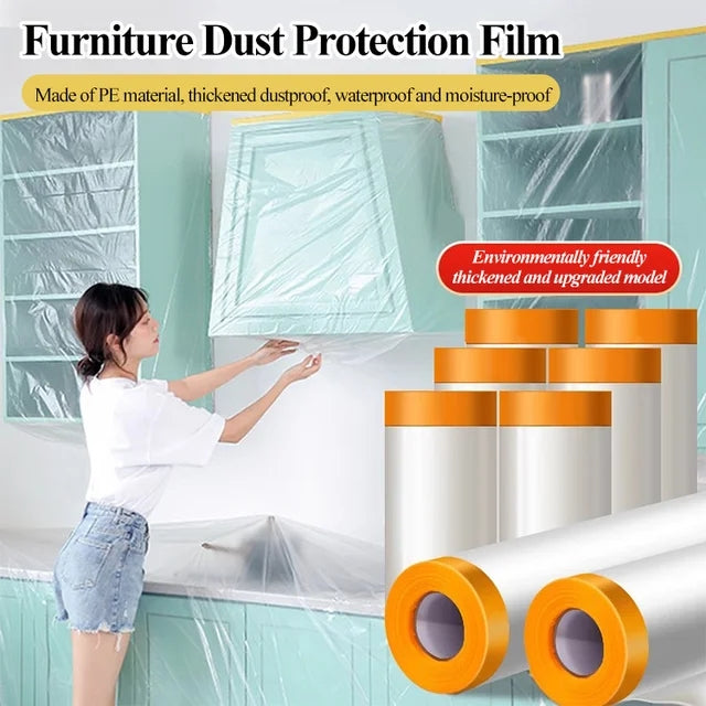 1+1 FREE | ShieldNest™ | Set of 2 protective films – furniture and floor protection for renovations, painting, and moving