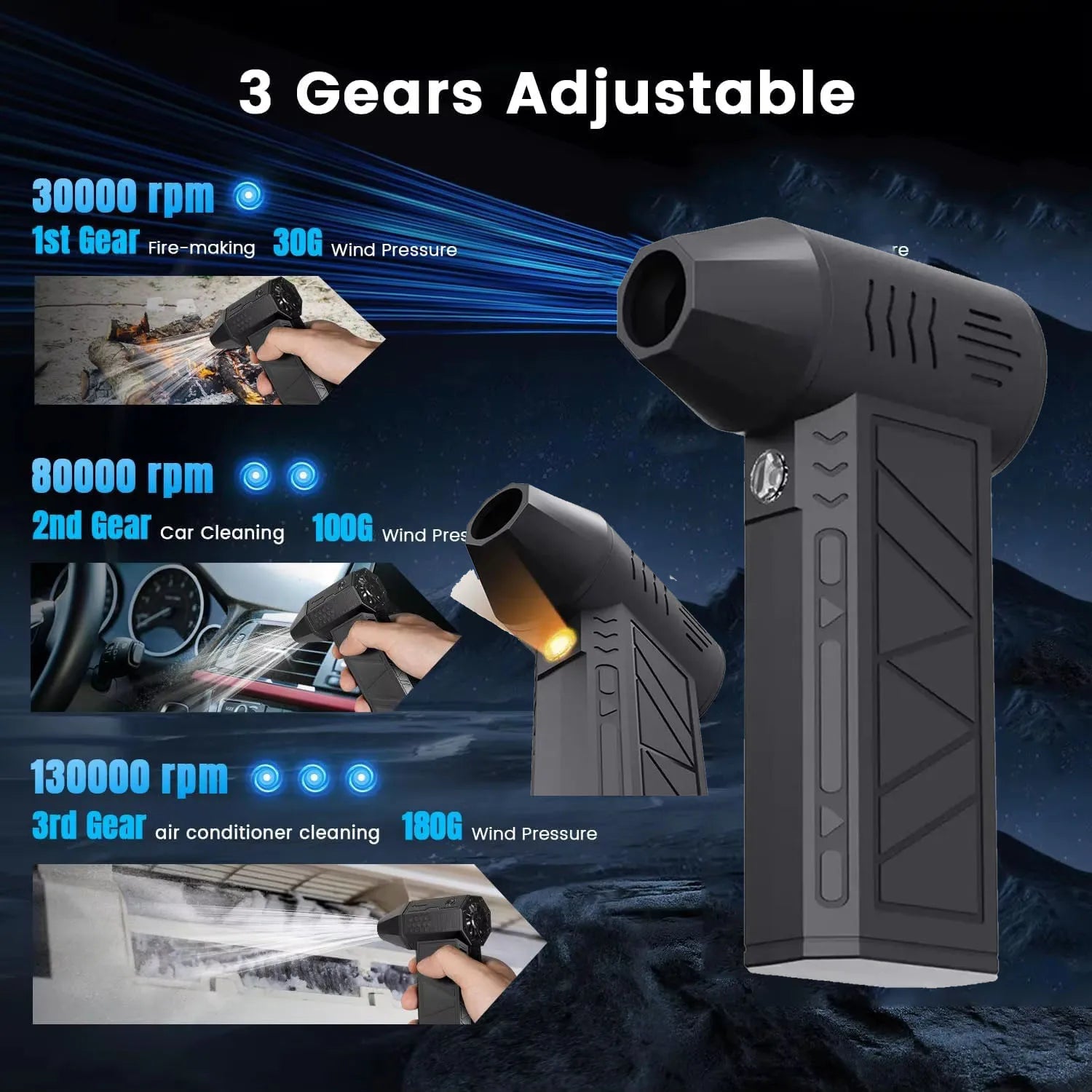 DustBlaster™ | Compact Leaf Blower – Powerful cleaning, anytime, anywhere