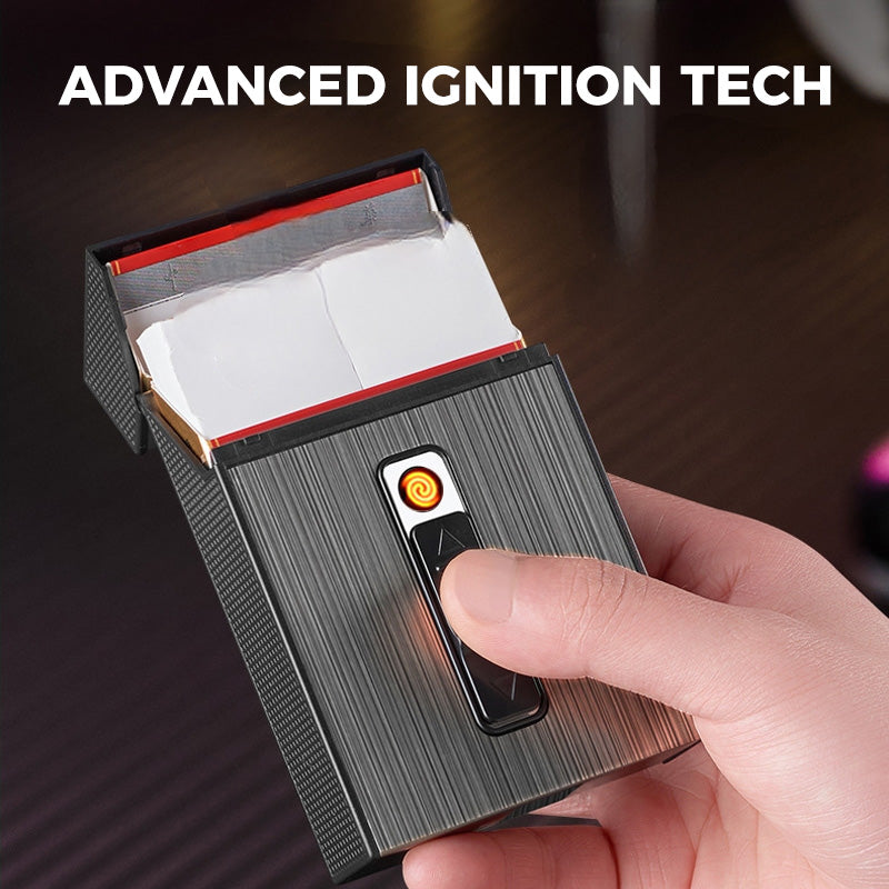 50% DISCOUNT | IgnisCase™ |The stylish cigarette case with a built-in, windproof USB lighter