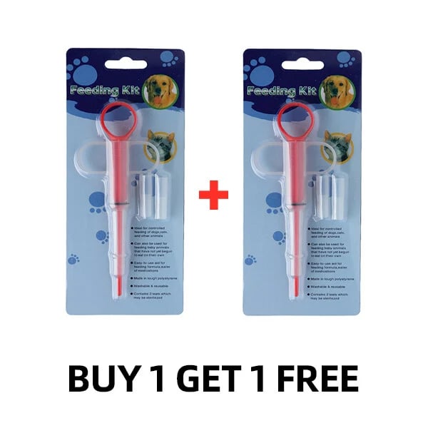1+1 FREE | PawPiller™ | Veterinary syringe – Safe feeding of pills and liquids for dogs and cats