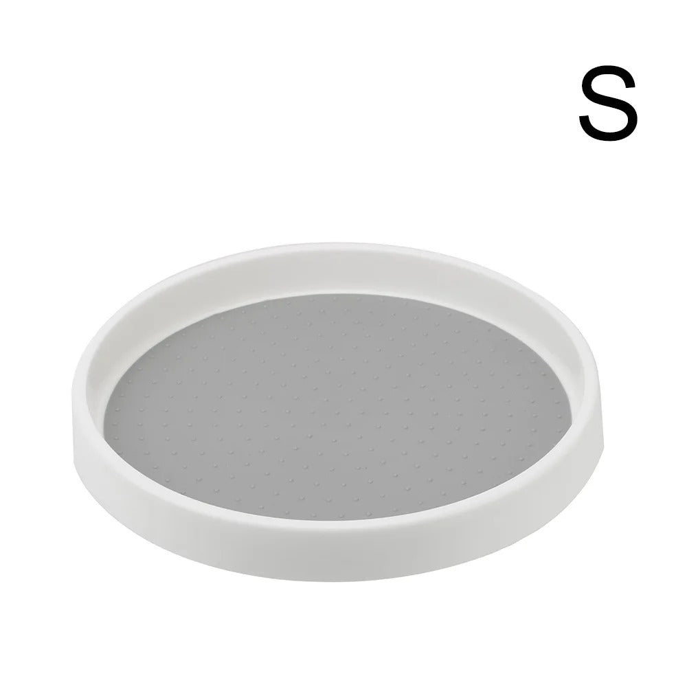 Turna™ | Round kitchen turntable organizer with 2 tiers