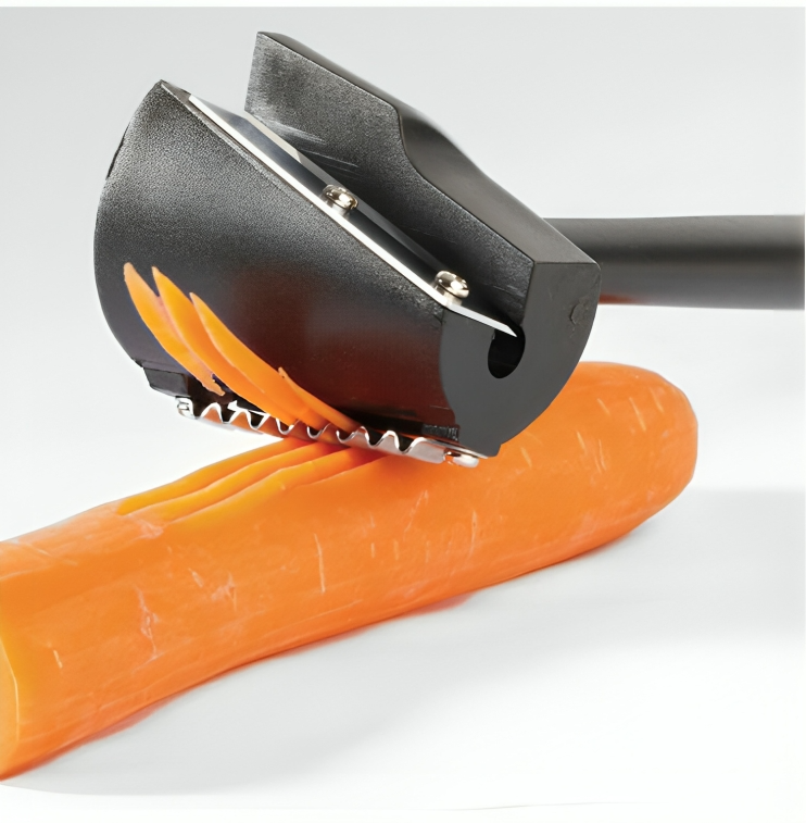FloraPeel | Flower-like spiral cutter for vegetables