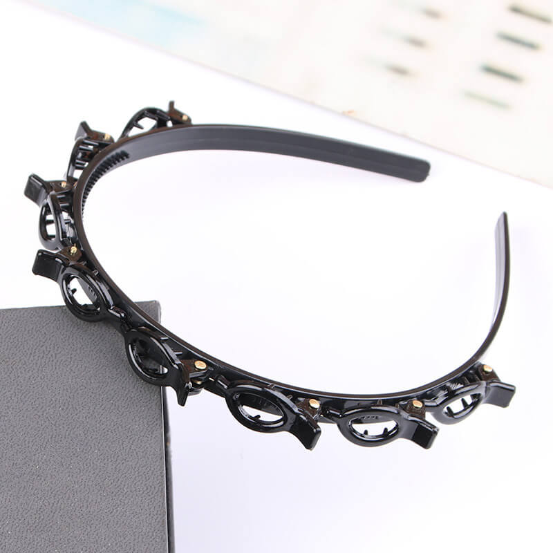 1+3 Free | BraidedGlow™ | Braided headband - Stylish hold with invisible clips for every day