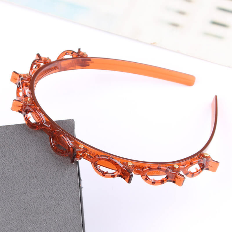 1+3 Free | BraidedGlow™ | Braided headband - Stylish hold with invisible clips for every day