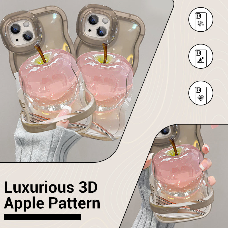 1+1 Free | ClearCore™ | Apple pattern transparent cell phone case for iPhone with stylish protection