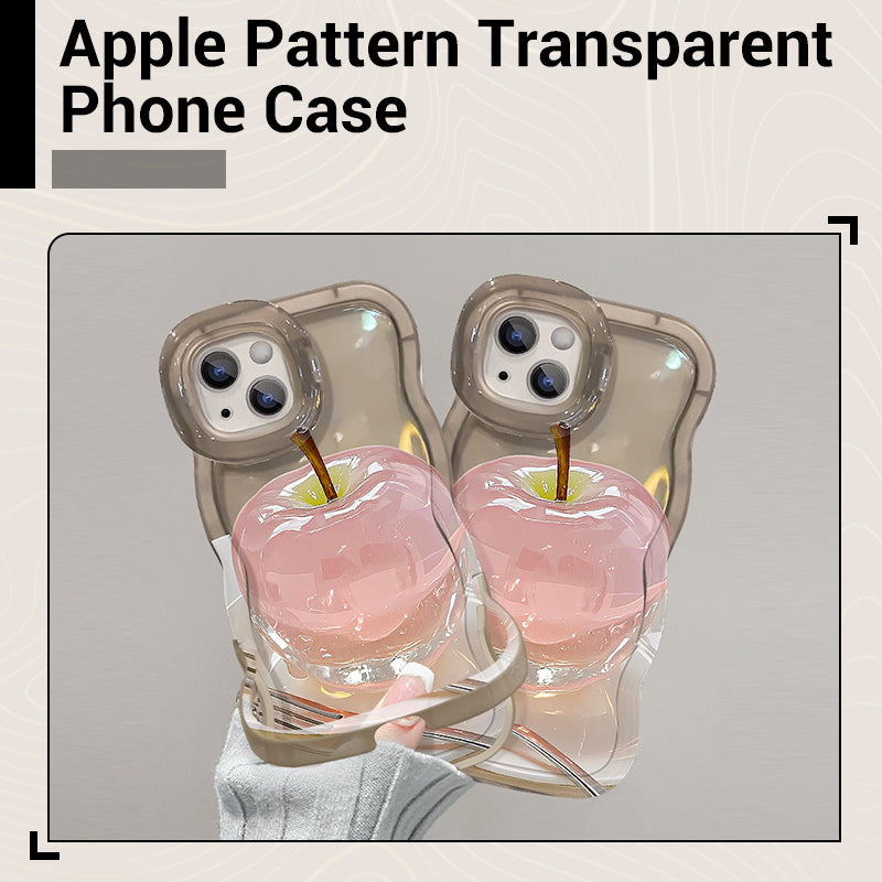 1+1 Free | ClearCore™ | Apple pattern transparent cell phone case for iPhone with stylish protection
