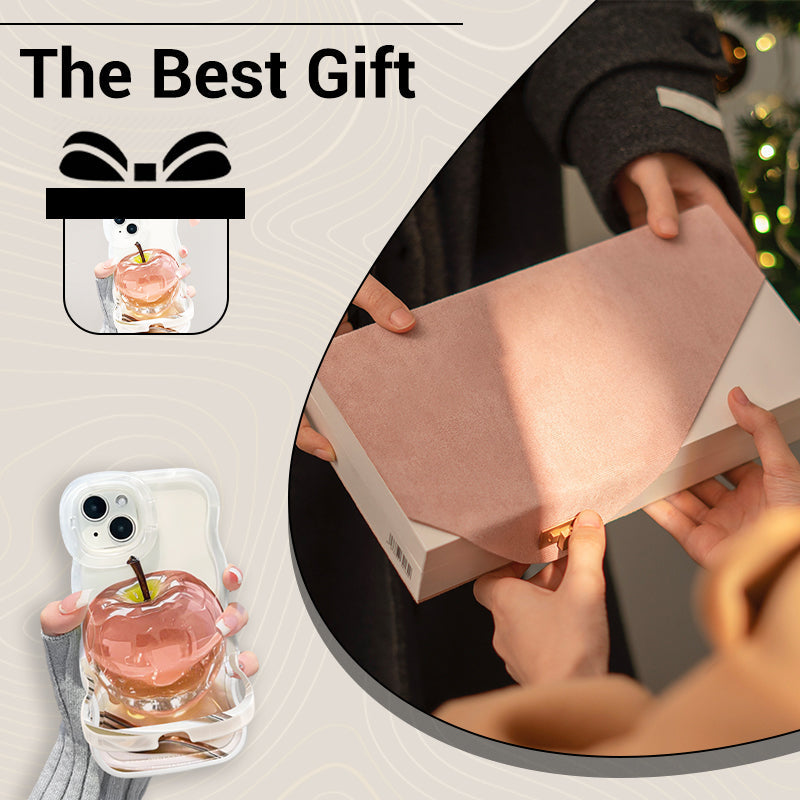 1+1 Free | ClearCore™ | Apple pattern transparent cell phone case for iPhone with stylish protection