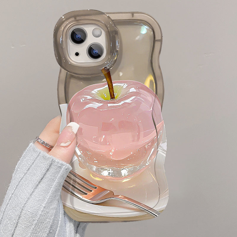 1+1 Free | ClearCore™ | Apple pattern transparent cell phone case for iPhone with stylish protection