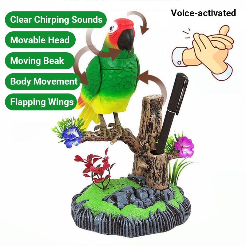 ChirpJoy™ | Interactive toy with voice-activated, chirping bird for hours of fun