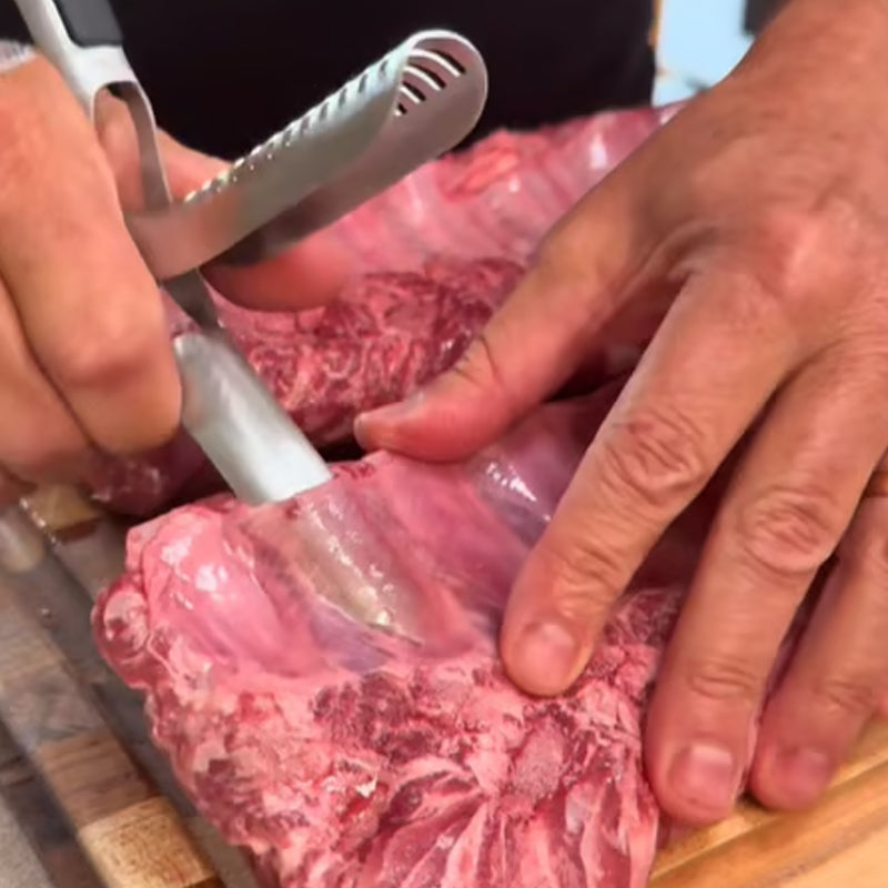 1+1 Free | GrillMasterPro™ | Stainless steel BBQ tongs - Perfect grip for ribs & more
