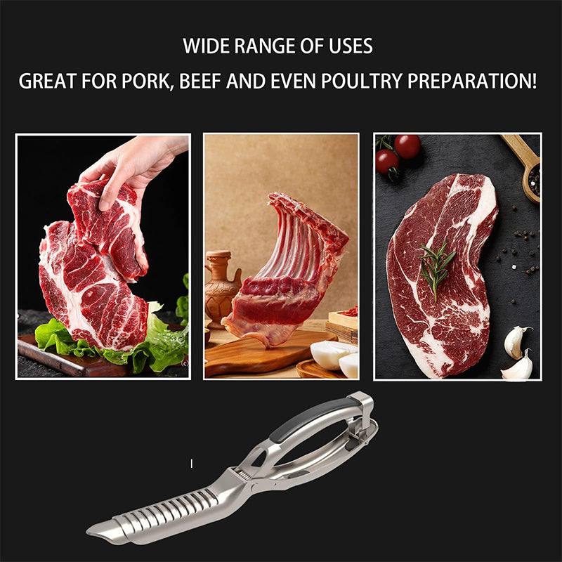 1+1 Free | GrillMasterPro™ | Stainless steel BBQ tongs - Perfect grip for ribs & more