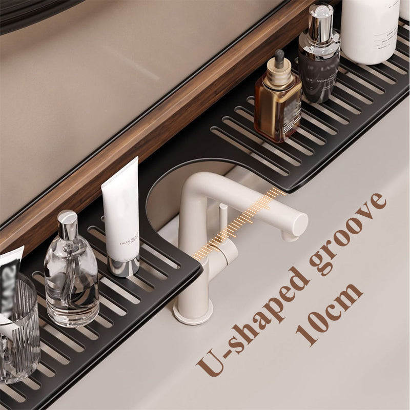 WallNutGrip™ | Walnut shower shelf with suction cup