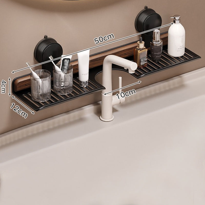 WallNutGrip™ | Walnut shower shelf with suction cup