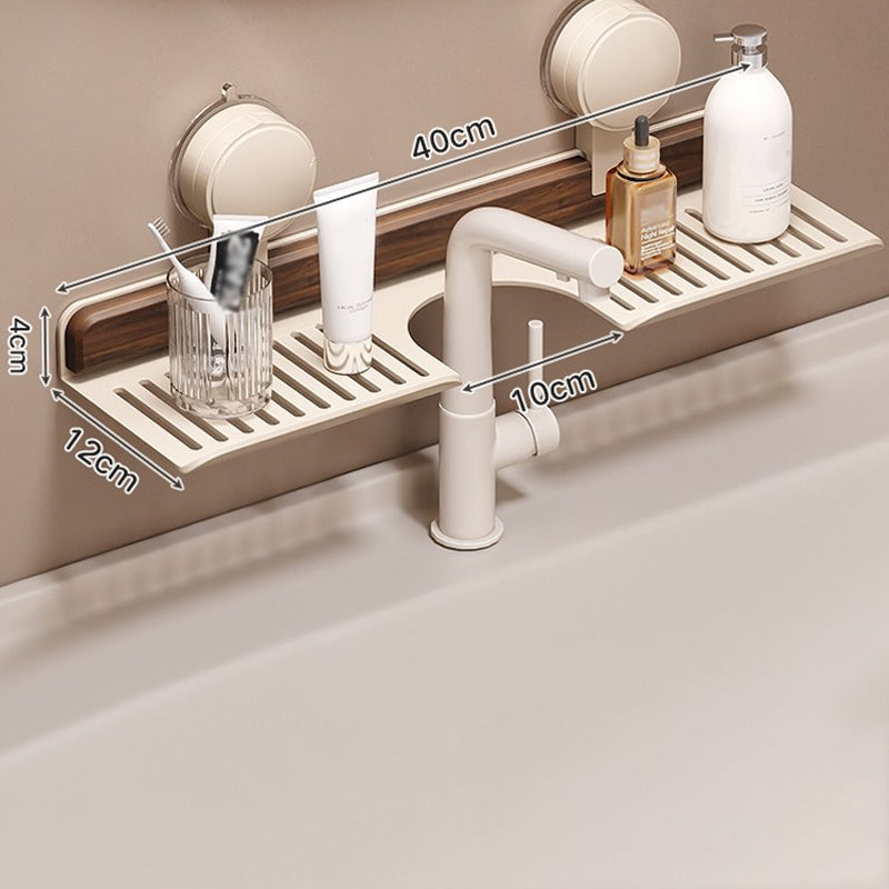 WallNutGrip™ | Walnut shower shelf with suction cup
