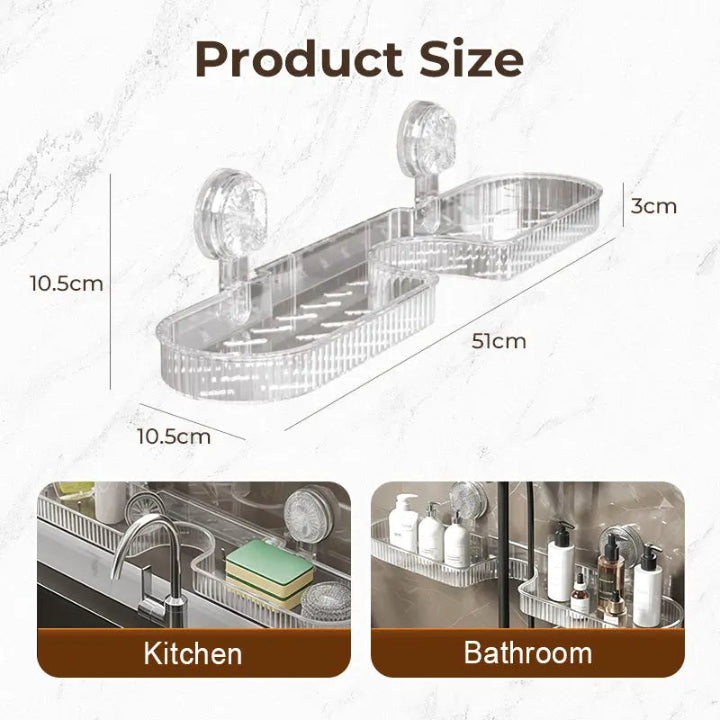 SinkSpace™ | Heavy-duty faucet shelf — Reliably holds heavy care products