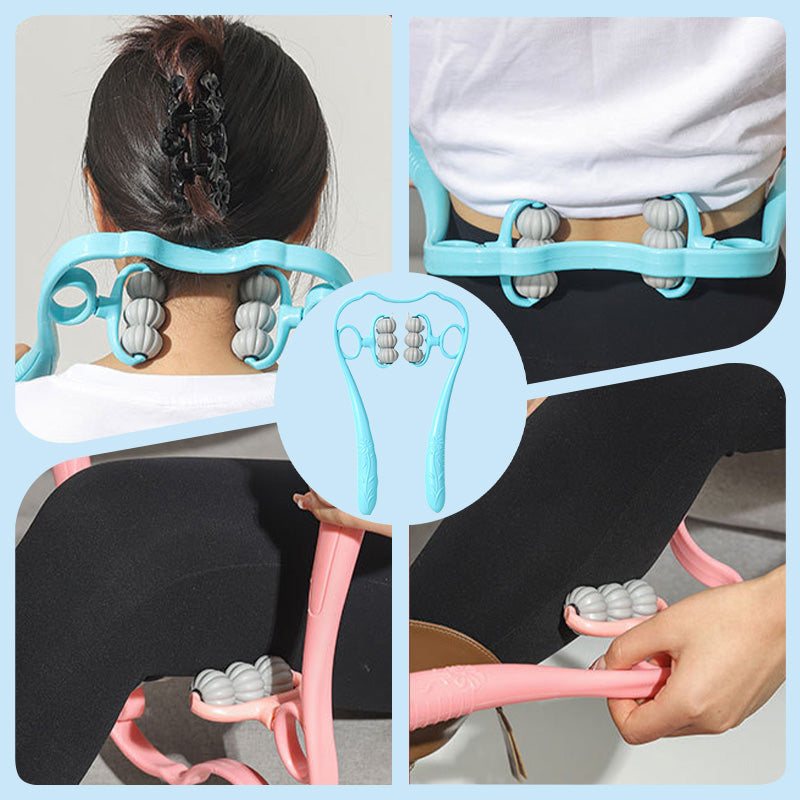 RelaxPro™ | Neck Massager – Manual massage for neck, back, and shoulders with TPR massage balls