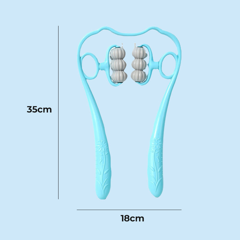 RelaxPro™ | Neck Massager – Manual massage for neck, back, and shoulders with TPR massage balls